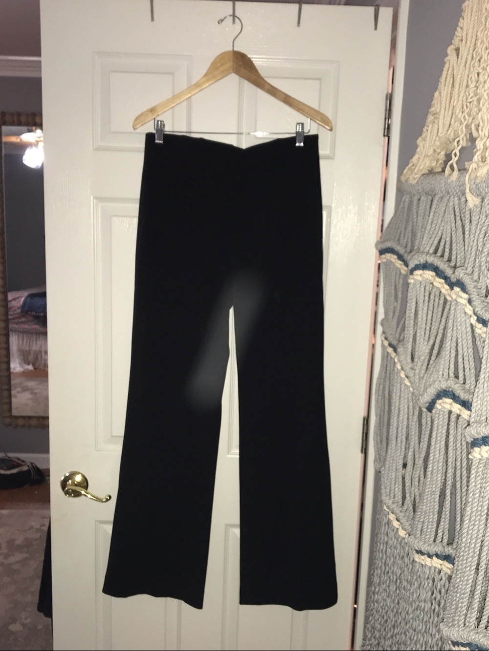 White House Black Market Black Flare Dress Pants